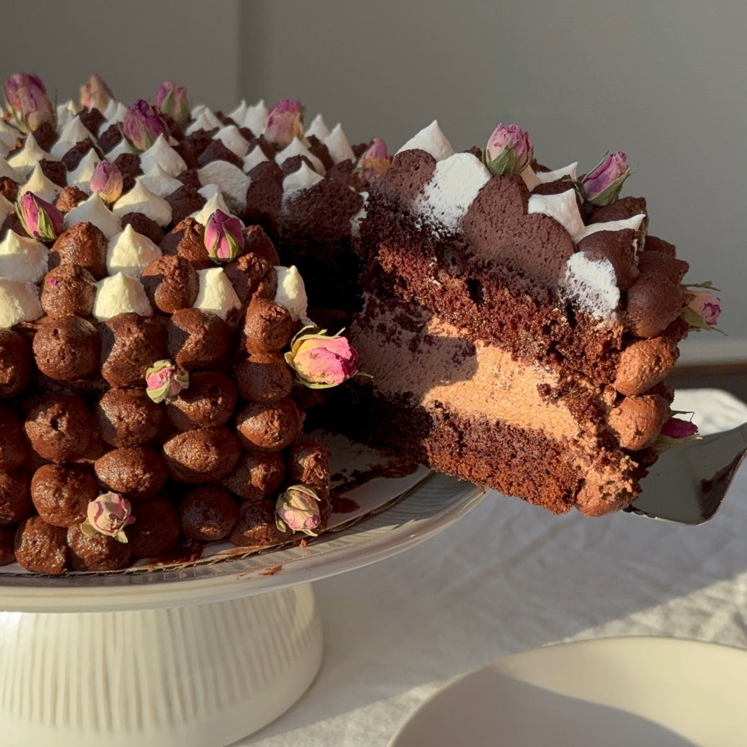 Espresso Chocolate Cake With Chocolate Mascarpone Cream