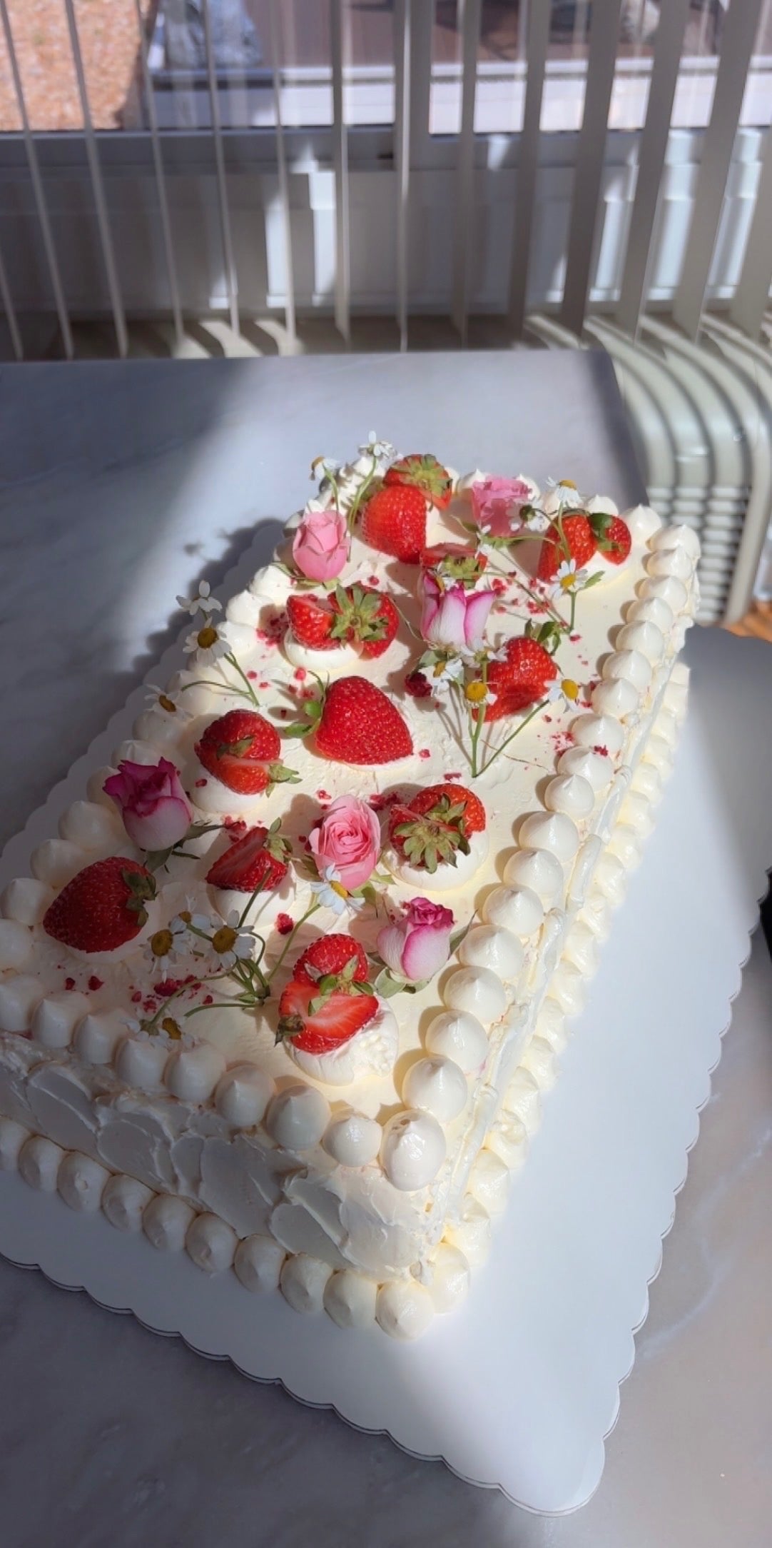 Berry Cake with Blackberry Jam and Vanilla Swiss Meringue Buttercream
