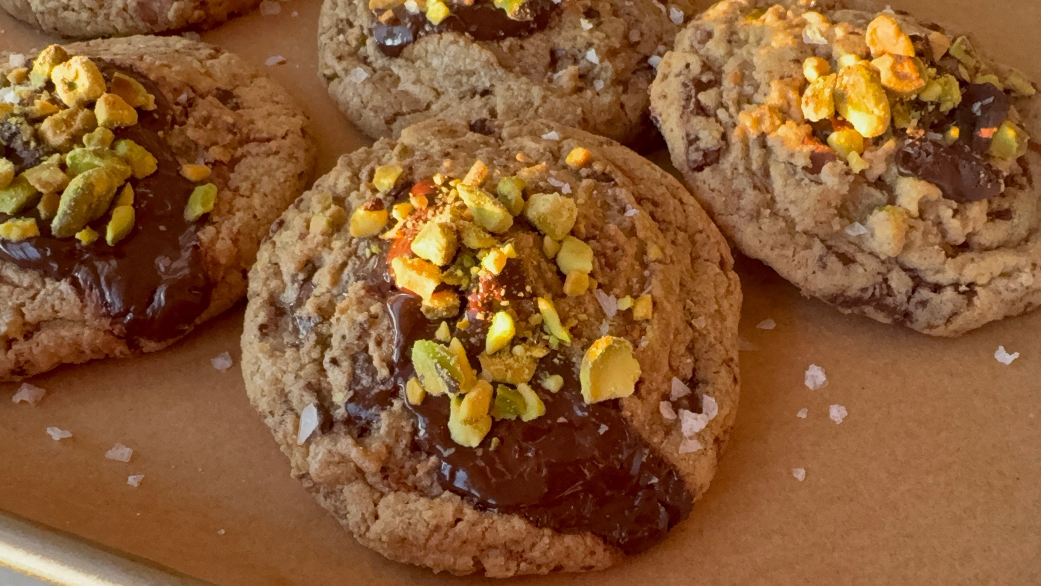 Pistachio Chocolate Cookies