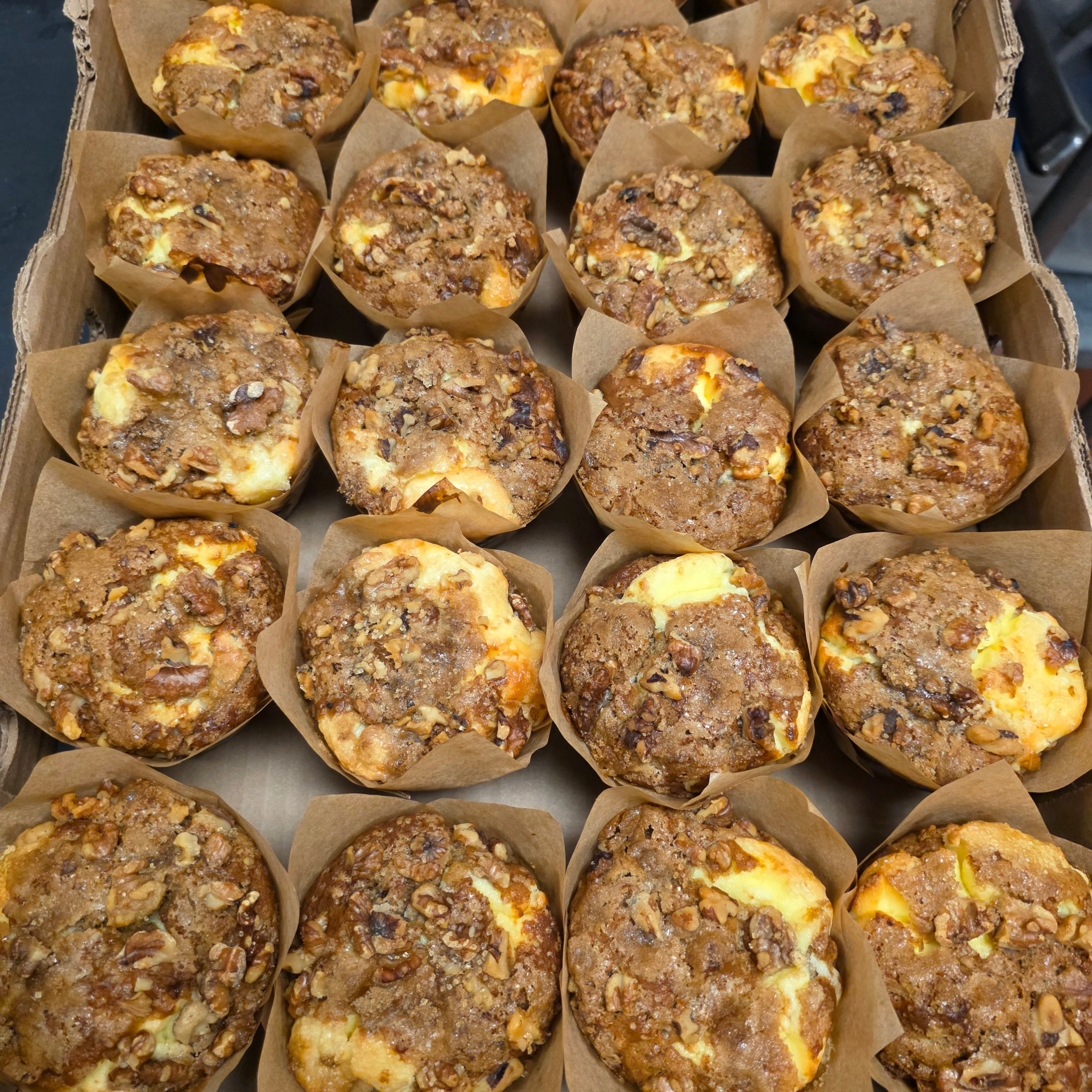 Banana Walnut Cream Cheese Jumbo Muffins
