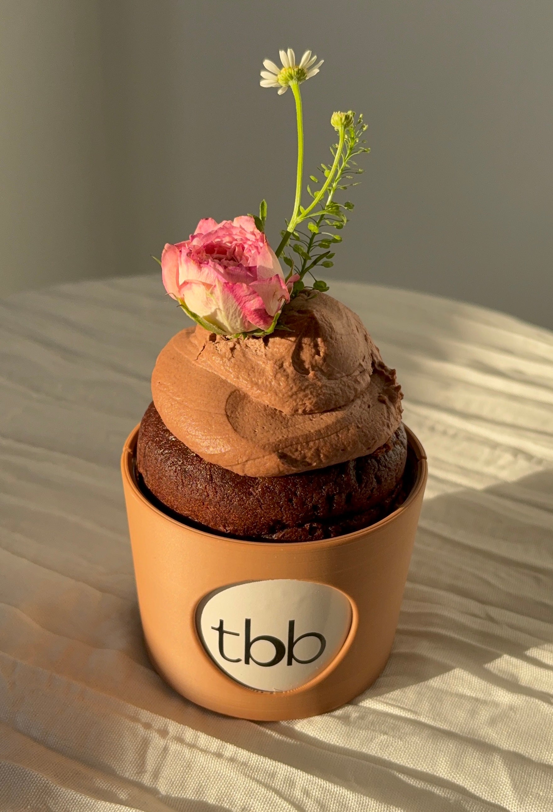 Espresso Chocolate Mini Cake With Chocolate Mascarpone Cream